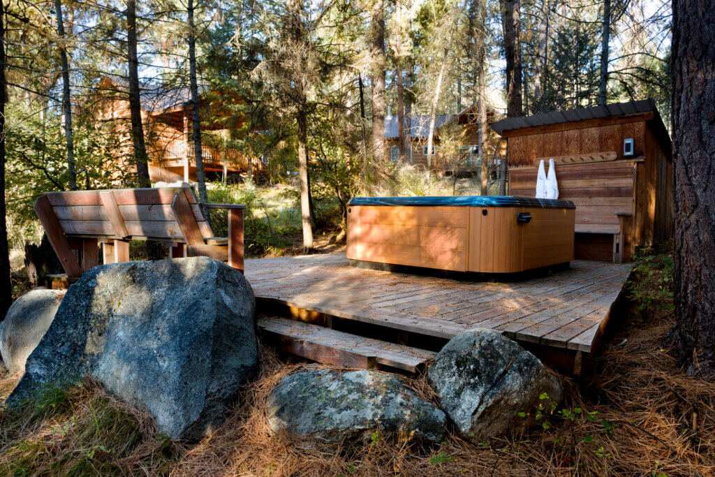 Hot Tub in the Woods