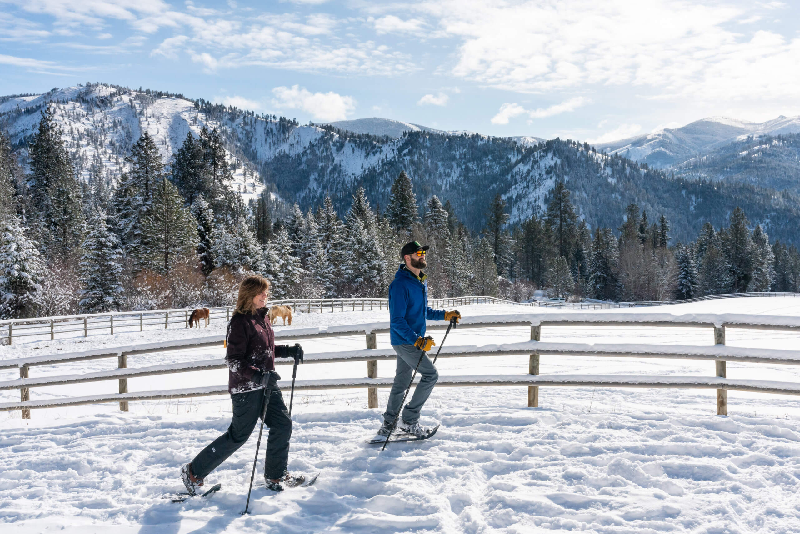 Snowshoeing