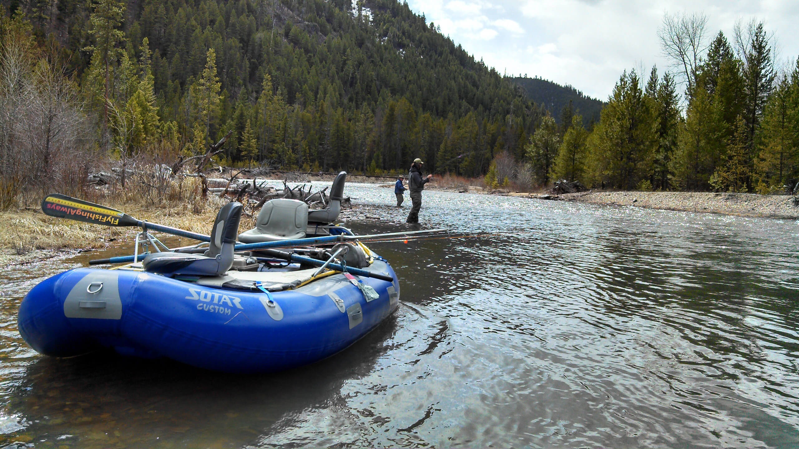 Fishing on the Bitterroot river
