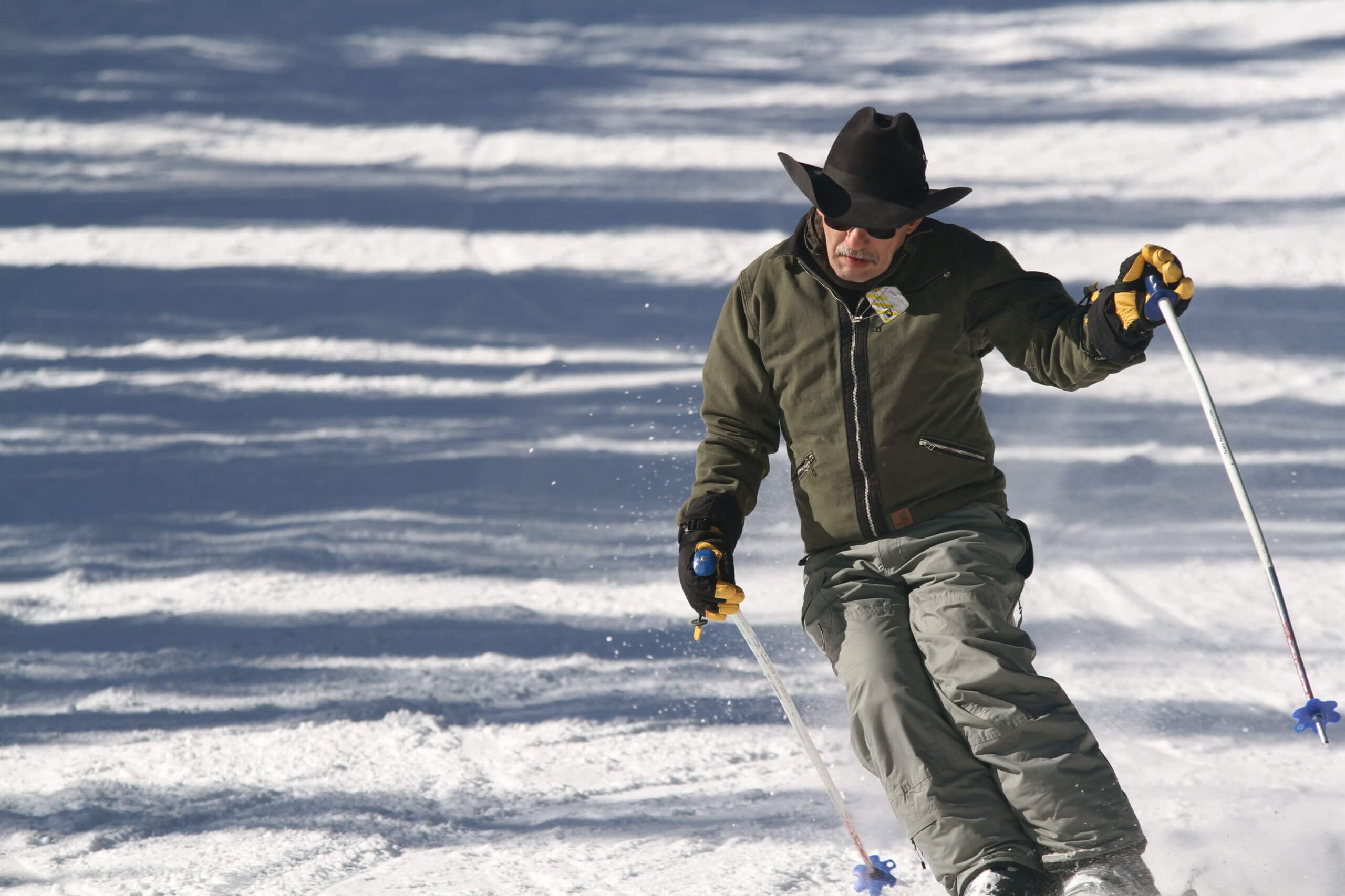 Downhill Skiing Cowboy