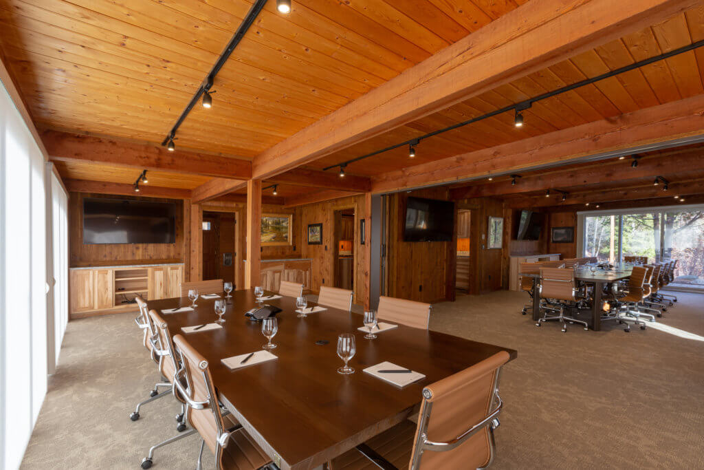 Meadowlark meeting space with two tables