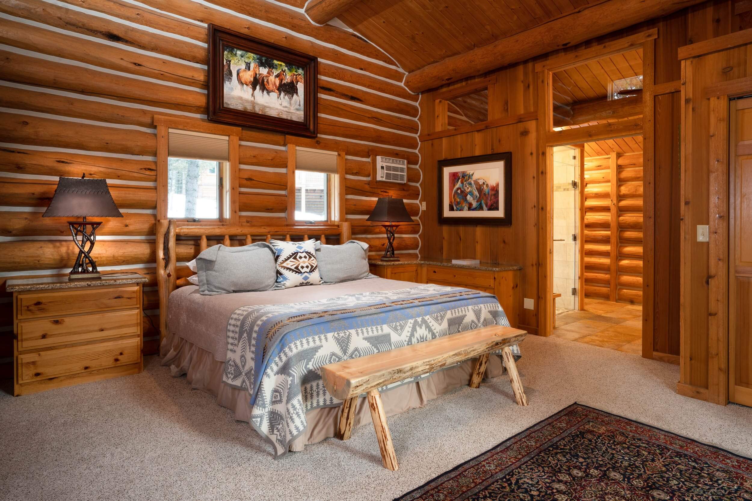 north star guest cabin bedroom
