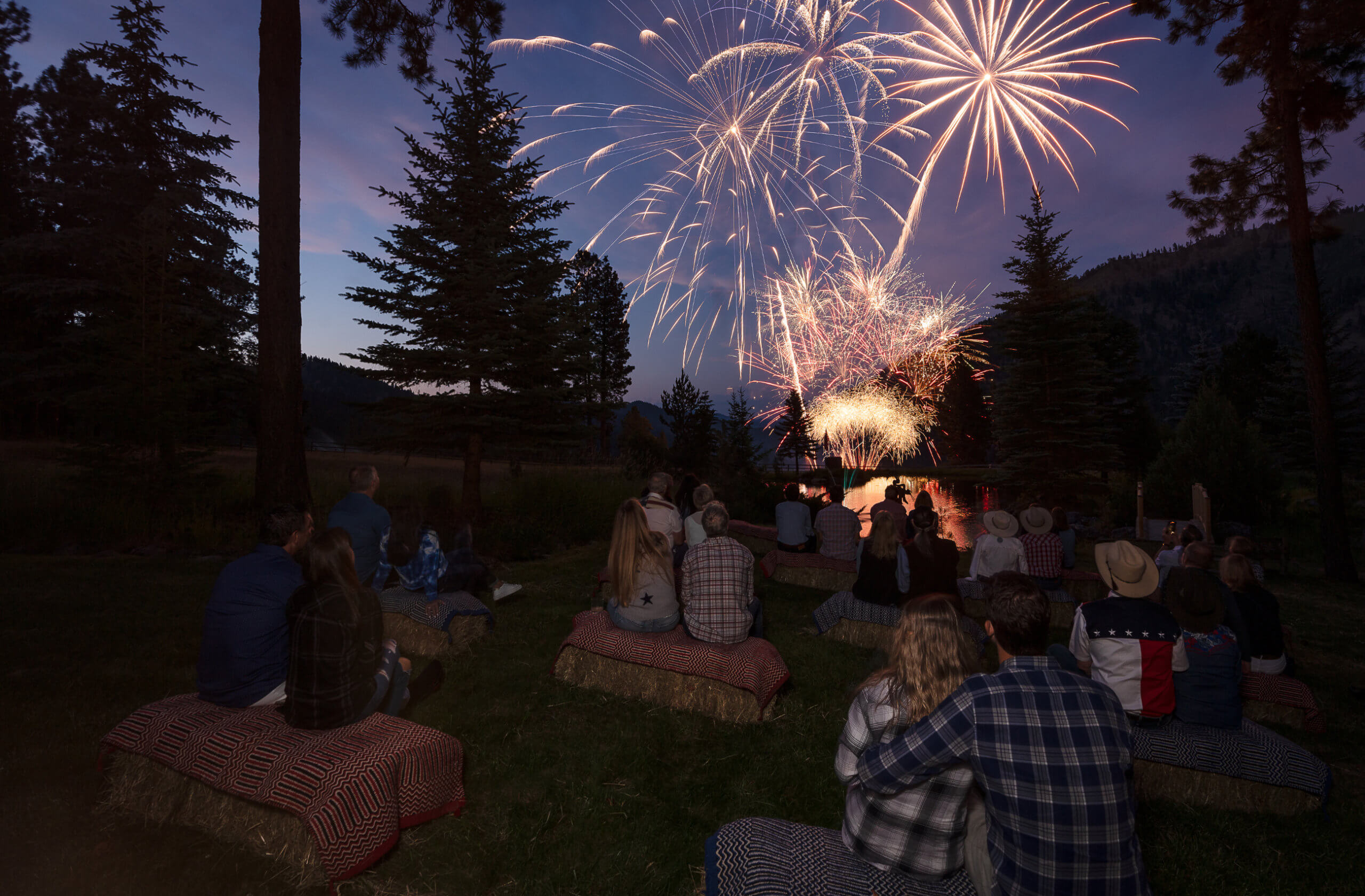 Independence Day Fire Work Show at Triple Creek Ranch