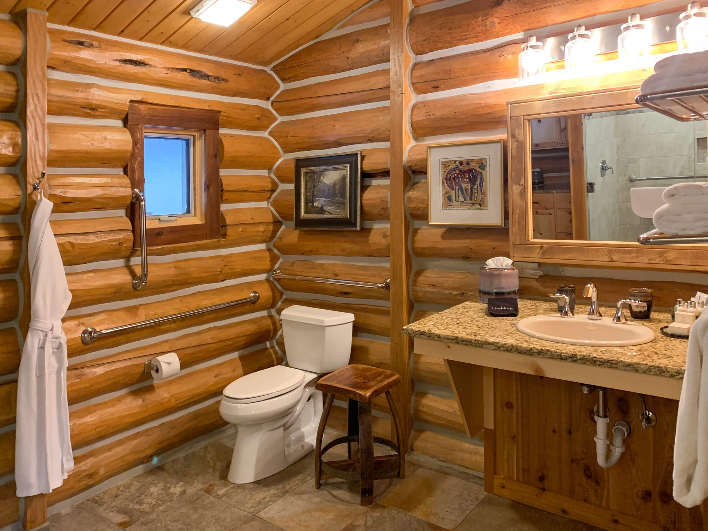 North Star Bathroom with roll up sink
