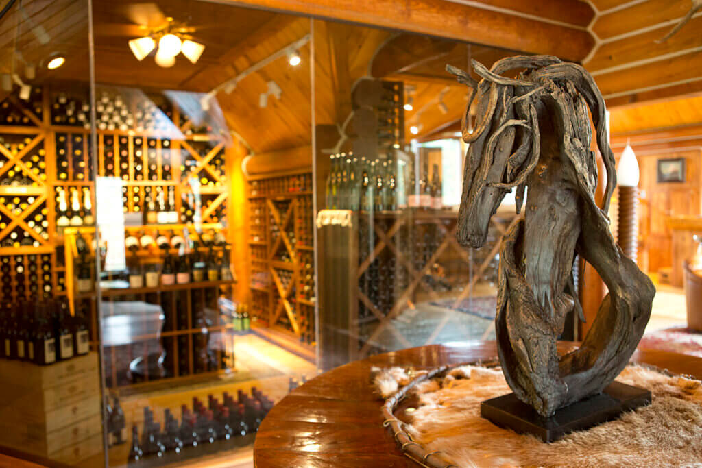 Rooftop Lounge Wine Cellar Brenna Kimbro Driftwood Horse