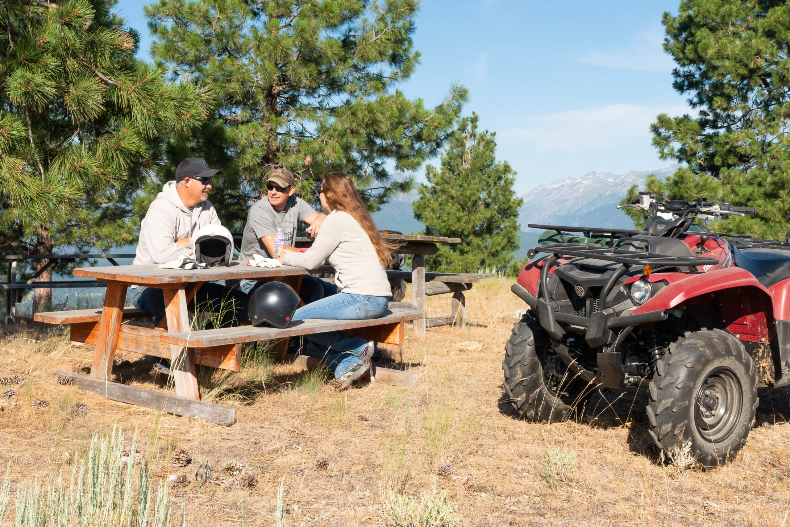 ATV - all terrain vehicle Triple Creek Ranch Experience on the CB Ranch