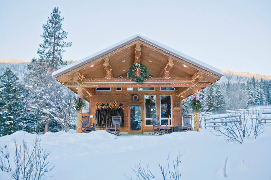 Rider's Roost at Christmas in Snow