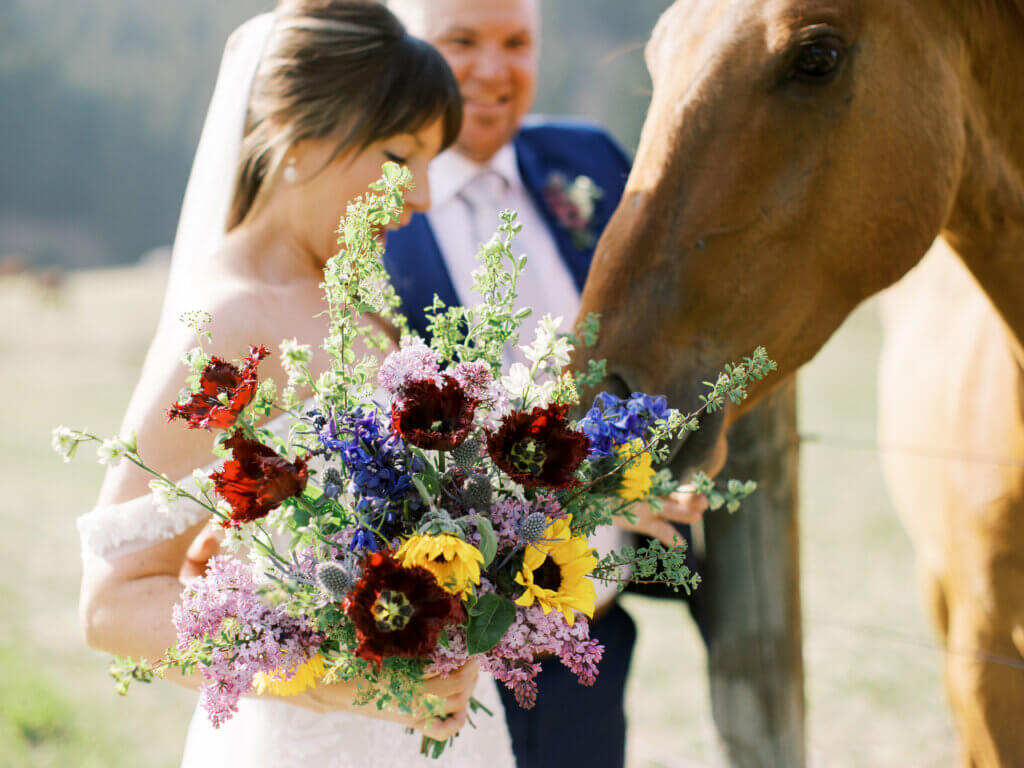 Stella K. Photography Photography Elopement Small Wedding Vowel Renewal Ceremony Nuptials at Triple Creek Ranch