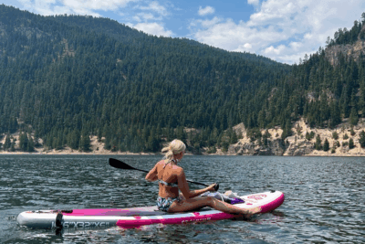 Paddleboarding on the Lake